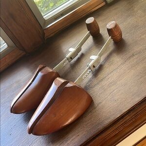 Vintage wooden shoe trees